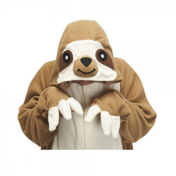 Sloth Animal Onesie Pajamas For Kids Unisex Sleepwear Plush Onesie