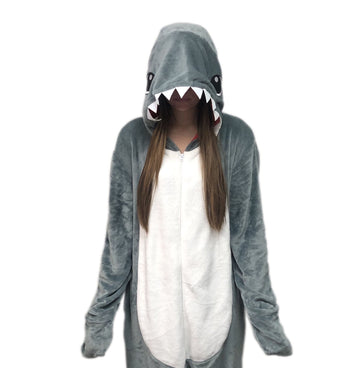 shark costume for adults for halloween sleepwear pajama onesie whale jumpsuit jammies 