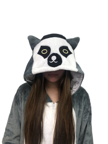 lemur onesie pajama for adults 