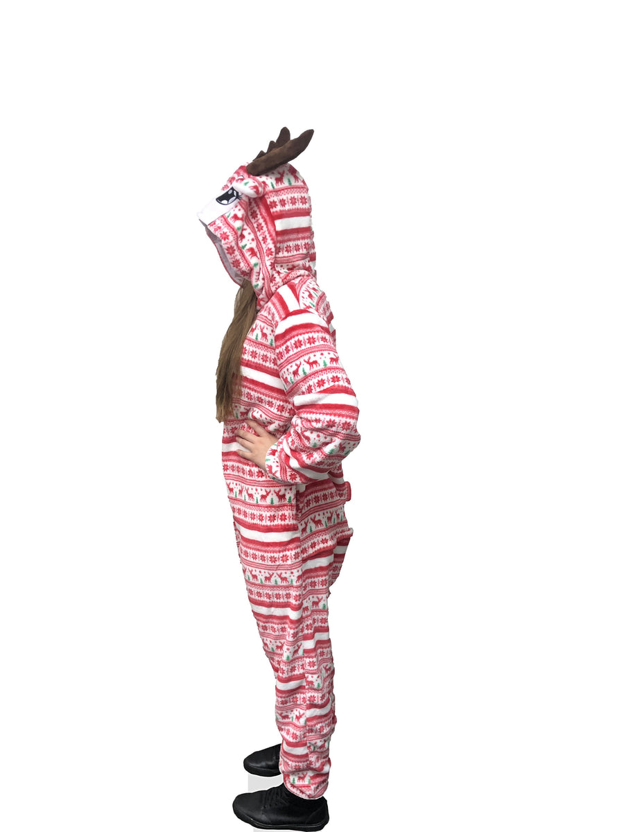 deer onesie pajama for adults 