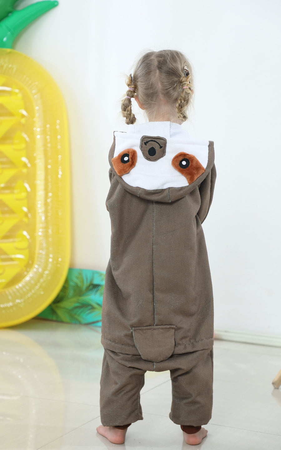 Sloth Animal Onesie Pajamas For Kids Unisex Sleepwear Plush Onesie